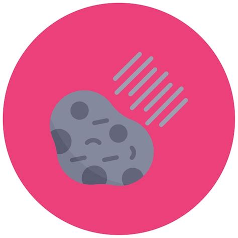 Asteroid flat illustration | Premium Vector