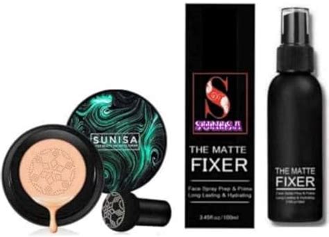 Buy SUNISA BB and CC Cream Foundation With Mushroom Head Air Cushion ...