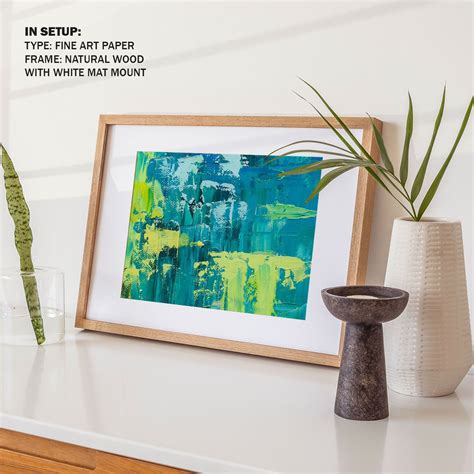 Buy Aqua Blue Green Abstract Painting Online India at Best Price ...