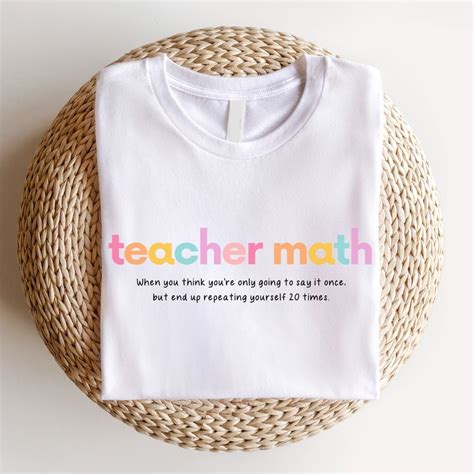 "Teacher Math" Teacher T-shirt | Teacher shirt designs, Teacher shirts ...