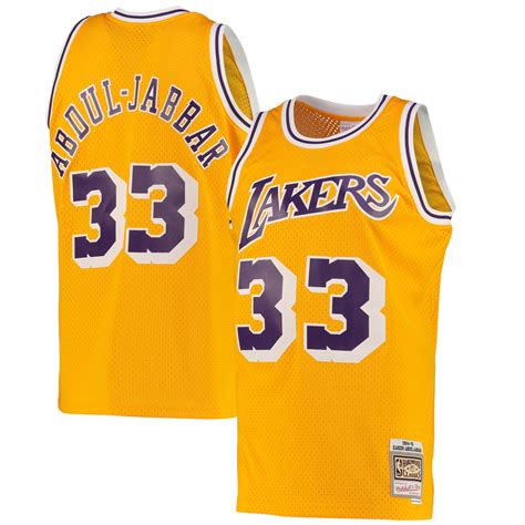 Mens Los Angeles Lakers Kareem Abdul-Jabbar Road Swingman Jersey By ...