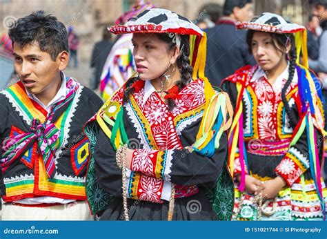 Quechua Indigenous in Traditional Clothing, Cusco Editorial Stock Image ...