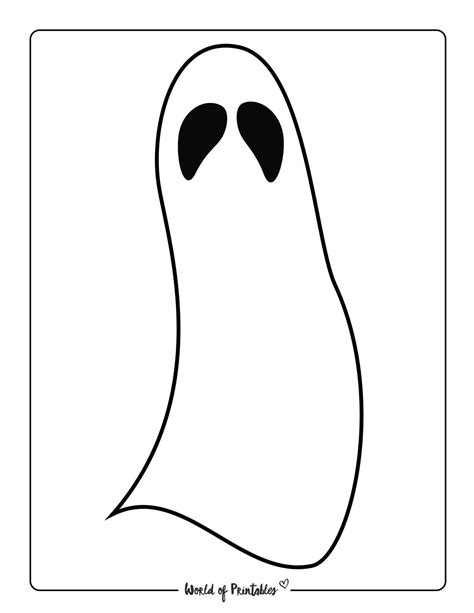 Printable Ghost Template