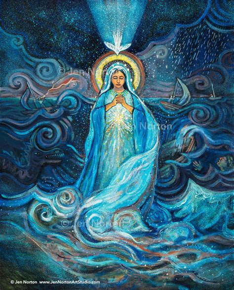 Mary, Star of the Sea - Jen Norton Art Studio