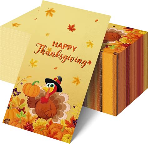 Amazon.com: 100pcs Thanksgiving Paper Napkins,Disposable Thanksgiving ...