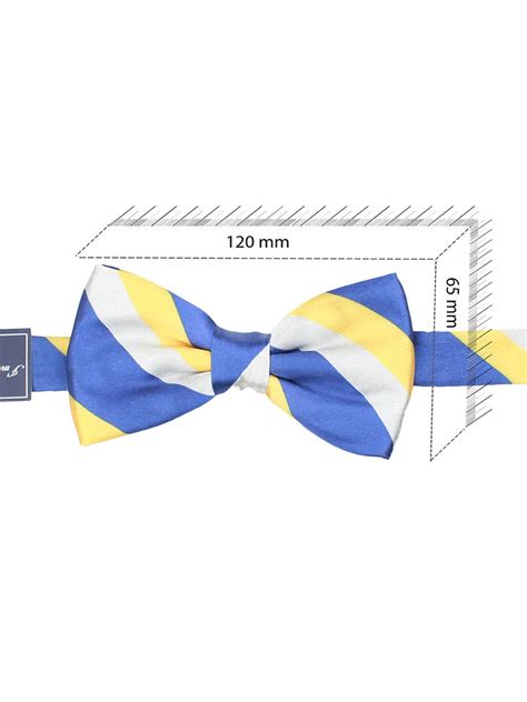 Peluche Striped Mantle Blue & Yellow Bow Tie | Buy Bow Tie online @ www ...