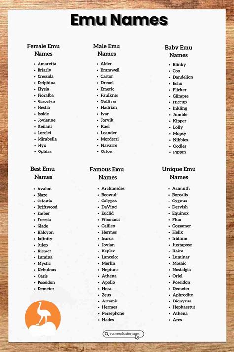Funny Names For Emu