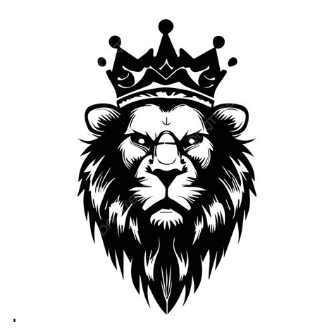 รูปรอยสักของราชาสิงโต เวกเตอร์ PNG , สิงโตเจ้าป่า, ไอคอนสิงโตดำ, สิงโตภาพ PNG และ เวกเตอร์ ...