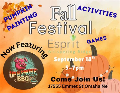 Fall Festival @ Esprit Whispering Ridge, 17555 Emmet St, Omaha, NE ...