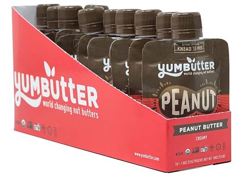 Amazon.com : Organic Peanut Butter Packets by Yumbutter, Individual ...