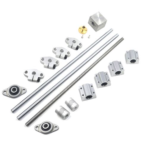 Buy T8 Shaft & Lead Screw, Mergorun Vertical 8mm Lead Screw &L400mm ...