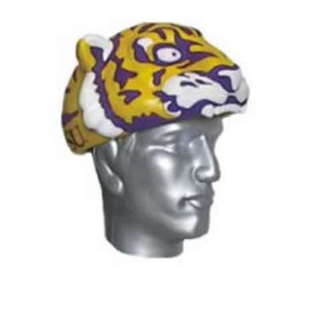 Football Fanatics LSU Tigers Foam Tiger Head Hat - Adults, Sports Fans ...