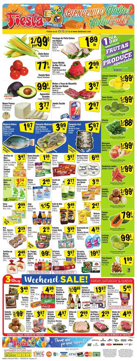 Fiesta Mart Ad Circular - 09/28 - 10/04/2022 | Rabato
