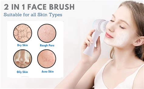 PLUZNIQ 1PCS Manual Facial Cleansing, Double Side Skin Care Facial ...