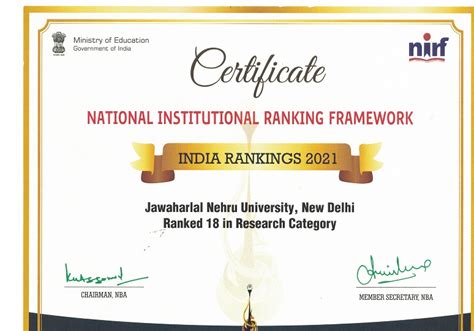 ACCREDITATION & RANKING | Welcome to Jawaharlal Nehru University