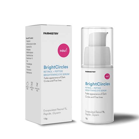 FARMISTRY Brightcircles Retinol+Peptide Brightening Eye Serum ...
