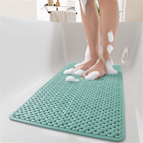 Amazon.com: PADOOR Bathtub-Mat Non Slip with Suction Cups and Drain ...