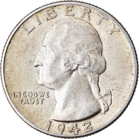 Quarter Dollar 1942 Washington, Coin from United States - Online Coin Club