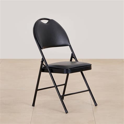 Buy (Refurbished) Lex Metal Folding Chair - Black from Home Centre at ...