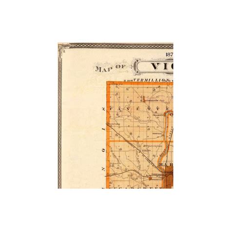 Historic County Map - Vigo County Indiana - Andreas 1876 - 23 x 29.13 ...