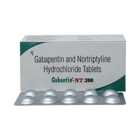 Gabantin Nt 200mg Strip Of 10 Tablets: Uses, Side Effects, Price ...
