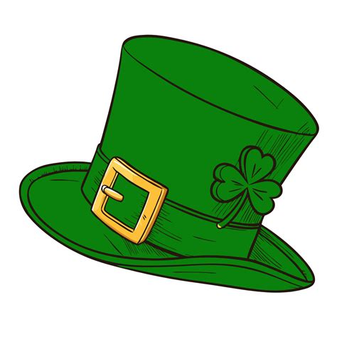 St Patrick Day Hat Clipart Outline | Free Png, Svg, Vector