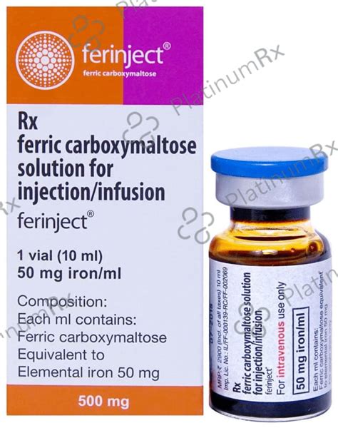 Ferinject 500mg Injection 10ml: View Uses, Side Effects, Price and ...