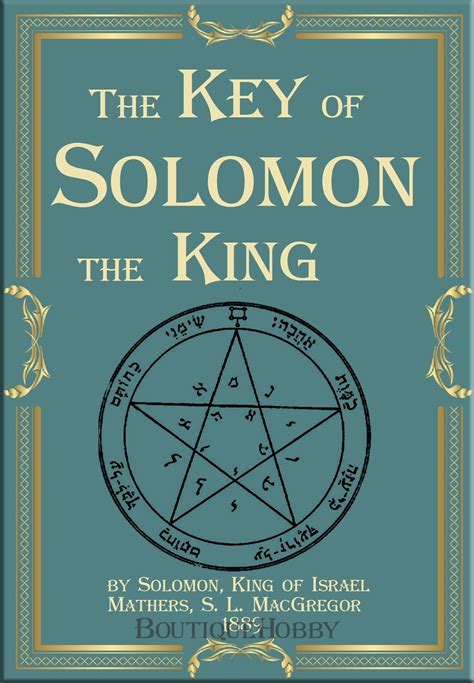 The key of solomon spell book ancient magic symbol magic grimoire pdf ...