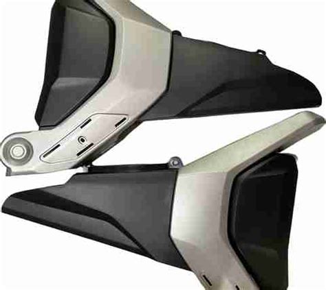 A.A.I FZ V2 FZS16 Version 2 Side Panel Set ( Silver/Black) Bike Fairing ...