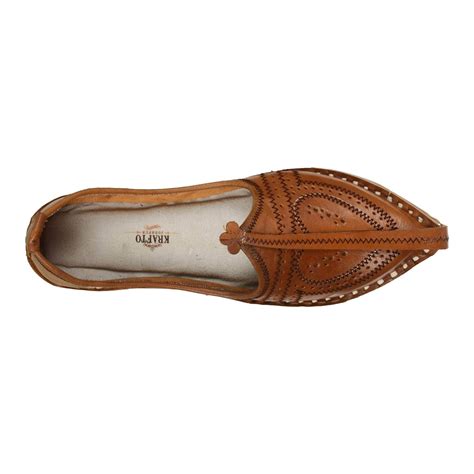 Buy Sandy Brown Leather Heart Men's Jodhpuri Mojaris | Shop Online ...