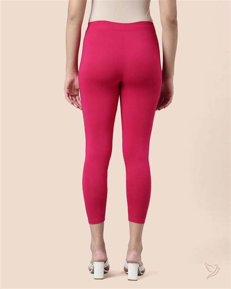 Buy Rose Red Women Stylish High Ankle Legging Online