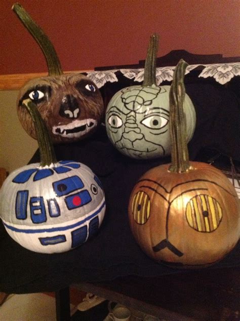 painted pumpkin star wars