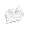 Silver Plated Heart Scroll Charm by Bead Landing™ | Michaels