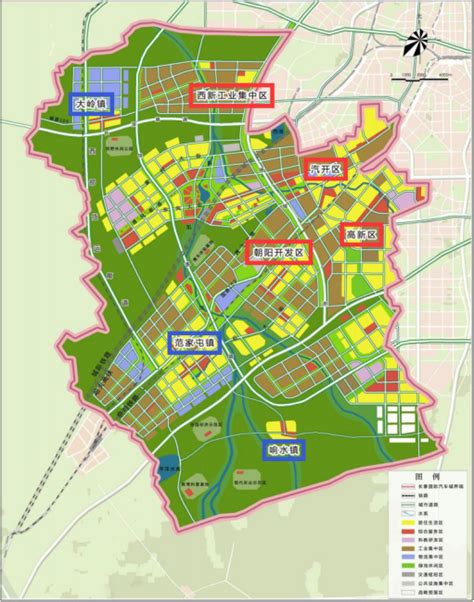 长春城市总体规划图_长春市地图查询