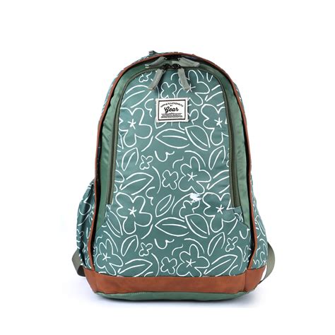 Gear Triumph Floral Print 32L School/College Backpack With Raincover ...