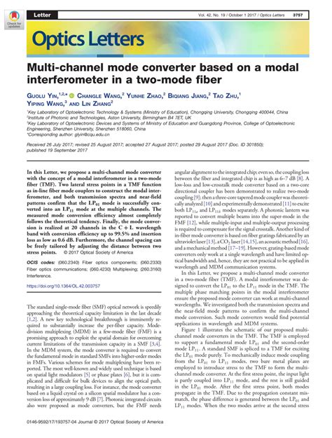 Image result for Multi Mode Interferometer