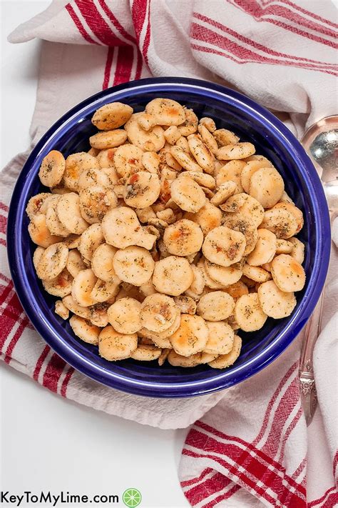BEST Seasoned Oyster Crackers {with Ranch Seasoning VIDEO} - Key To My Lime