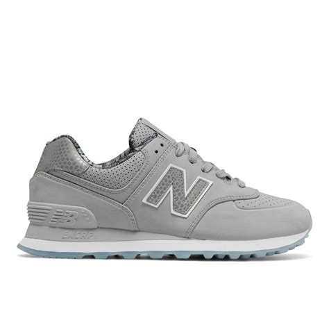 New Balance 574 Trainers Light Blue White - Hers trainers