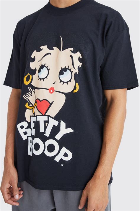 Betty Boop T Shirts Black Betty Boop T Shirt Matalan