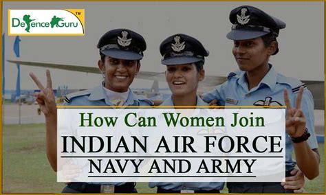 How Can Women Join Indian Army AirForce and Navy