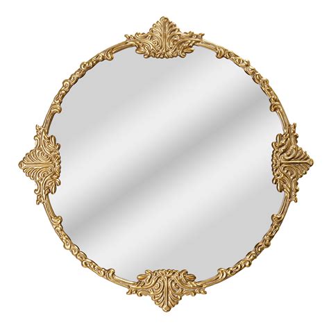 Beautiful Round Ornate Gold Frame Mirror 24" by Drew Barrymore ...