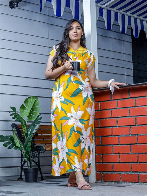 Rayon Nighty - Buy Rayon Desginer Nighty For Women Online – 9shines label