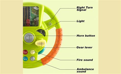 Buy VikriDA Interactive Steering Wheel Driving Toy for Kids | 360 ...
