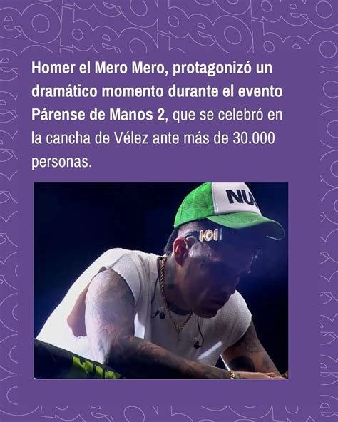 beO media | 🎤 Homero el Mero Mero vivió un momento difícil en Párense ...