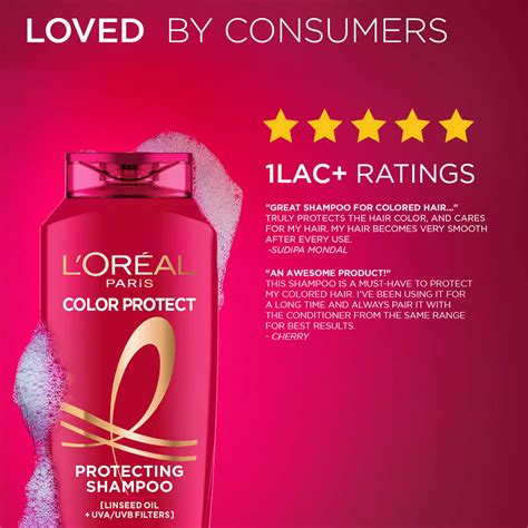 Buy L'Oreal Paris Colour Protect Shampoo With UVA & UVB For Colour ...