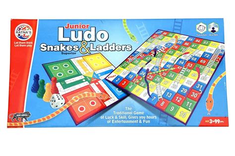 Ratna's Classic Strategy junior Ludo,Snakes & ladders for Kids ...