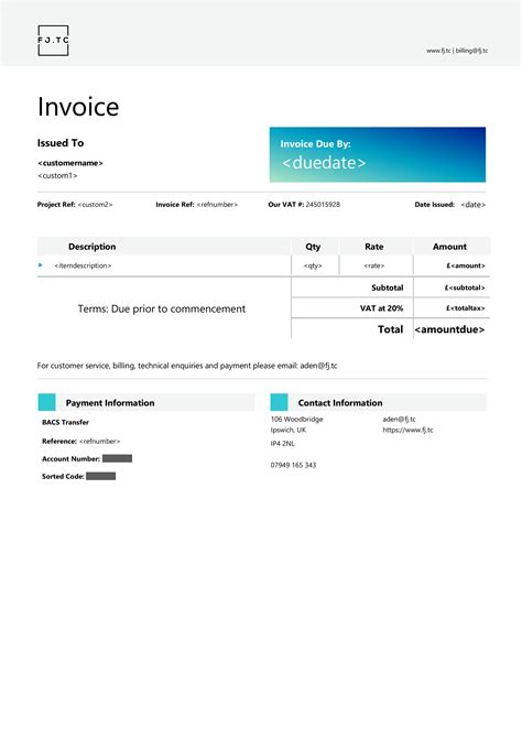 Quickbooks Online Invoice Templates - PARAHYENA