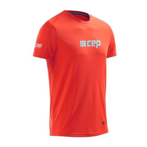 CEP Compression Men's Running T-Shirt (Sunset/Hawaii Blue ...