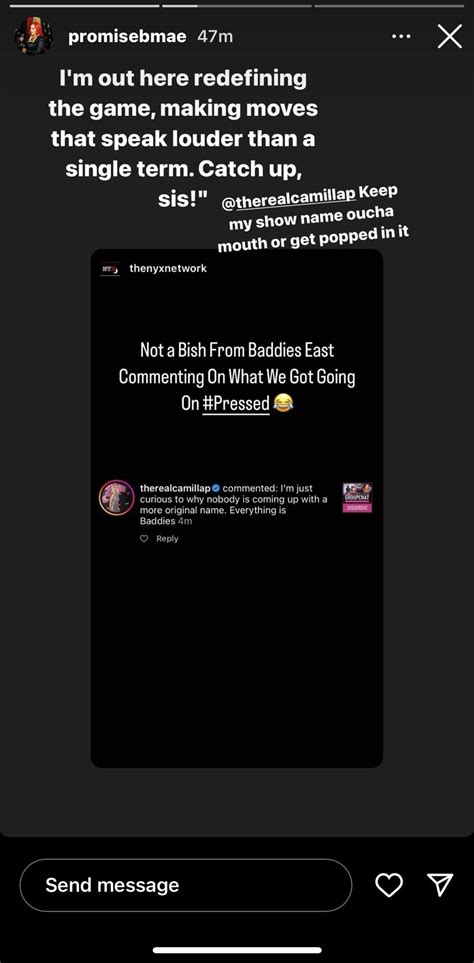 Camila came for another network for their bootleg version of baddies 😂😂 ...