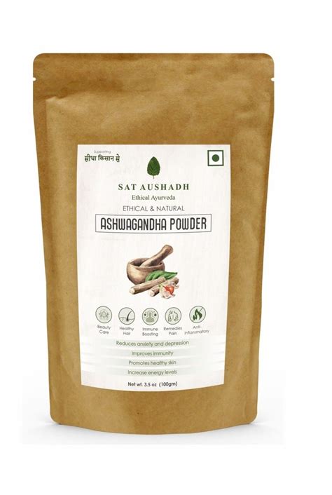 Sat Aushadh Natural Ashwagandha Powder 100gm